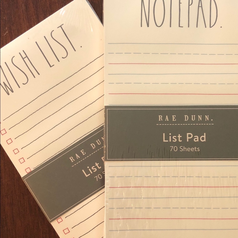 Rae Dunn Notepad set